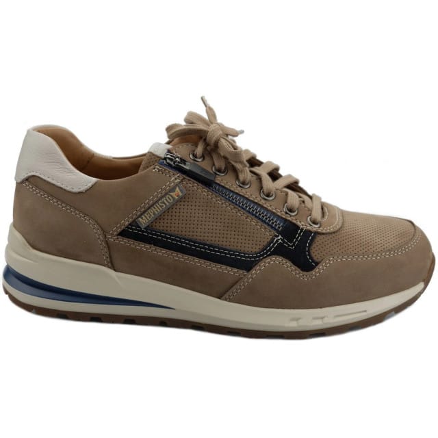 Mephisto Bradley - heren sneaker - Taupe - maat 43.5 (EU) 9.5 (UK)