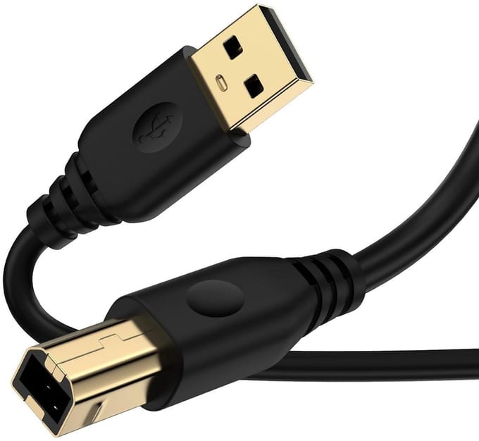 Printerkabel USB - A naar B kabel - Apparaten Verbinden - Snelle Dataoverdracht - 3 meter - Zwart