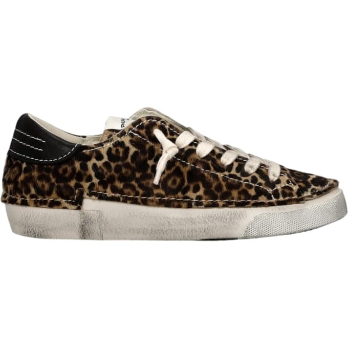 Philippe Model Prsx Low Woman Sneakers - Ponyhair - Dames - Bruin - Maat 36