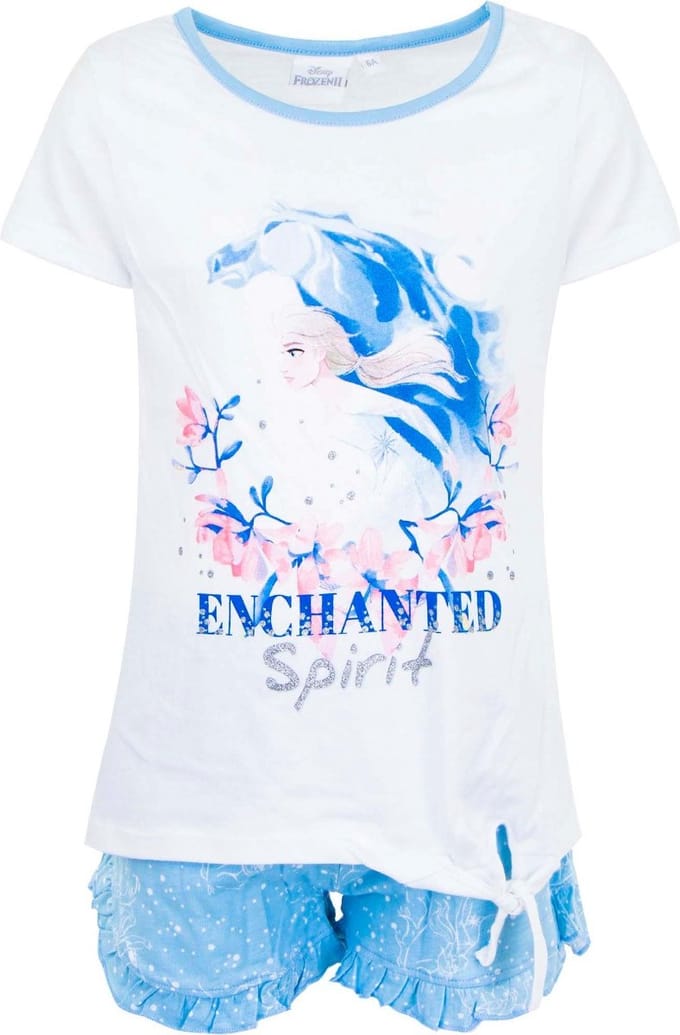 Disney Frozen pyjama - wit - lichtblauw - maat 110 / 5 jaar