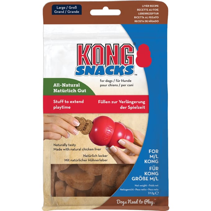 4x312g KONG Snacks Liver L (7g / stuk) Hondensnack