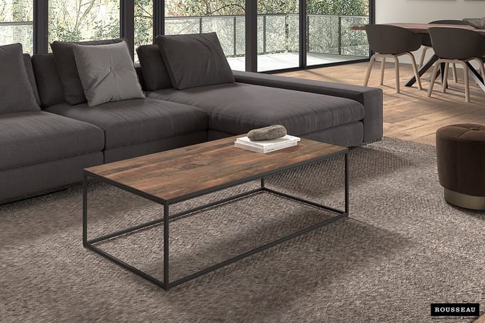 Rousseau - Salontafel - Bruin - 120x60x35 cm