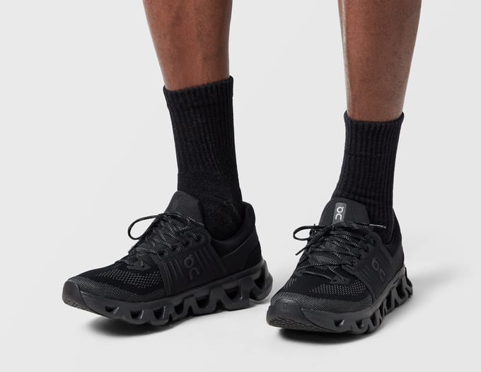 On Cloudswift Sneakers Heren - Zwart - Maat 46 - Mesh/Synthetisch
