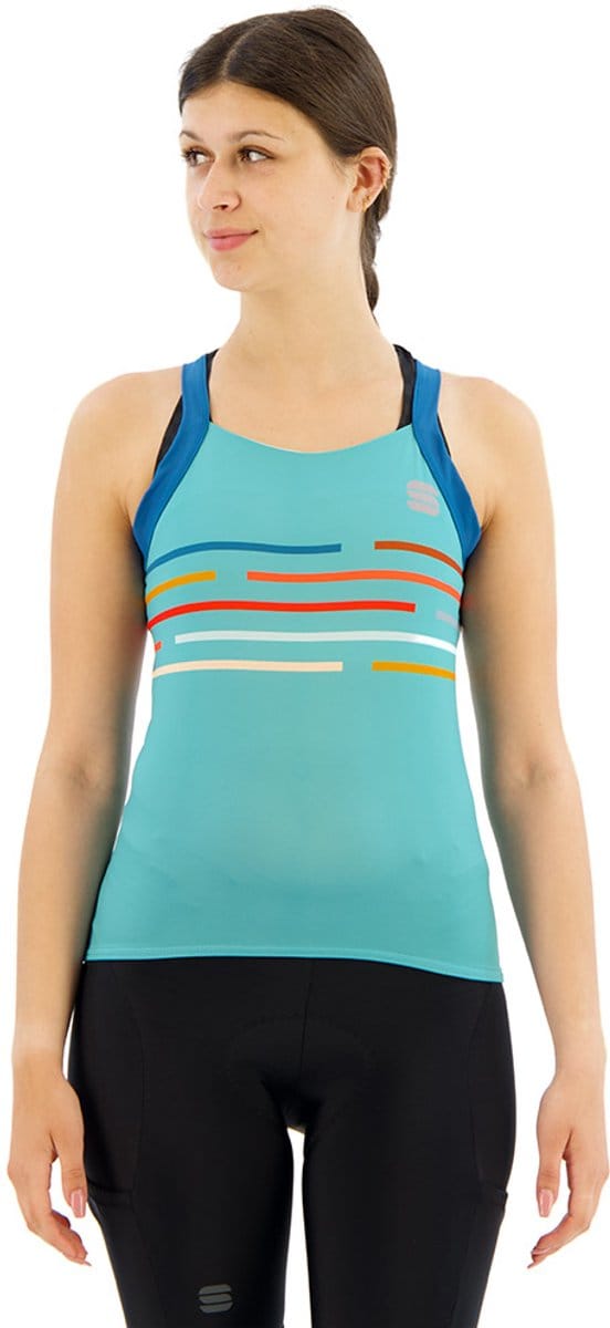 Sportful VELODROME TOP Dames Juniper Blue - Vrouwen - maat XS