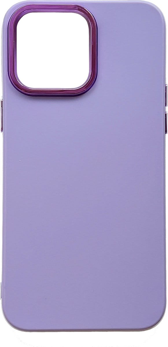 Casemania Hoesje Geschikt voor Apple iPhone 14 Pro Max - Paars - Shockproof Siliconen Back Cover