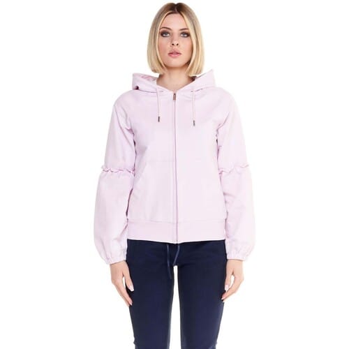 Capuchon sweaters Leone 1947 Woman Hoody Full Zip Sparkly