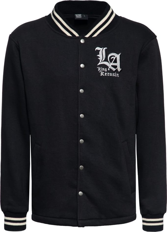 King Kerosin LA King Old School Jacke Schwarz-XL