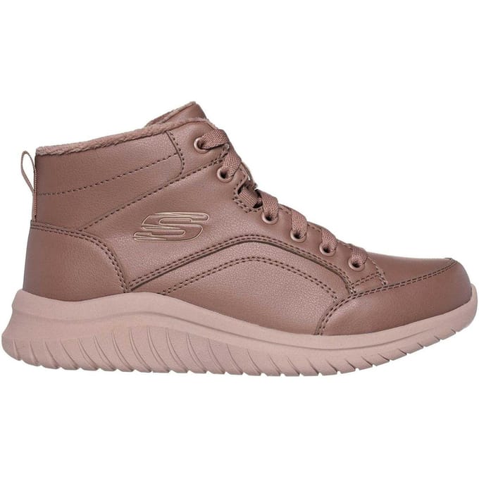 Skechers Dames Ultraflex 2 Platte Enkellaarsjes (Champignon)