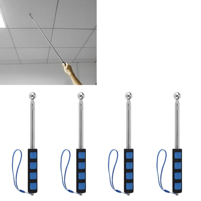 4 stuks Telescopische Stang Tool Draagbare Uitschuifbare Lange Pen Oppakstok Huisinspectie Tool 120cm blue