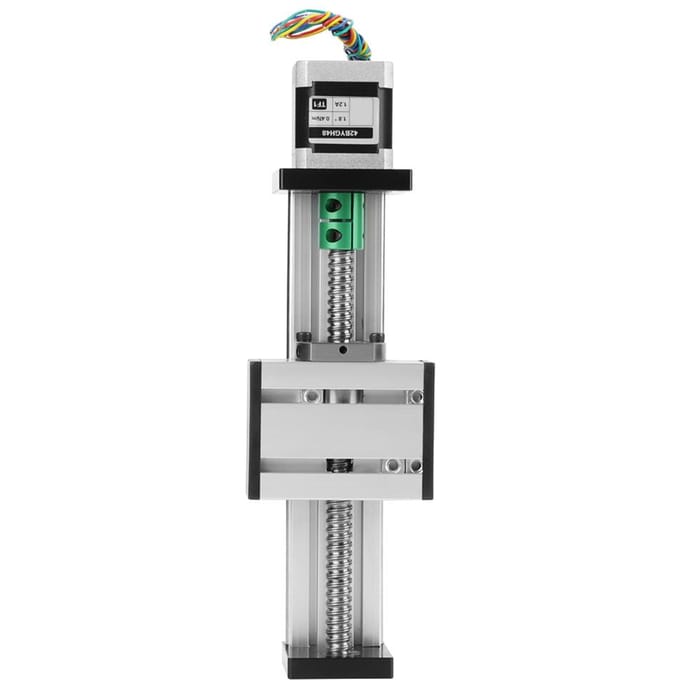 1204 Kogelomloopspindel Lineaire Slede Slaglengte Lange Tafel Actuator met Stappenmotor 100 mm Slag