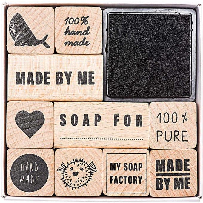 Zeep stempel set, 11 stuks