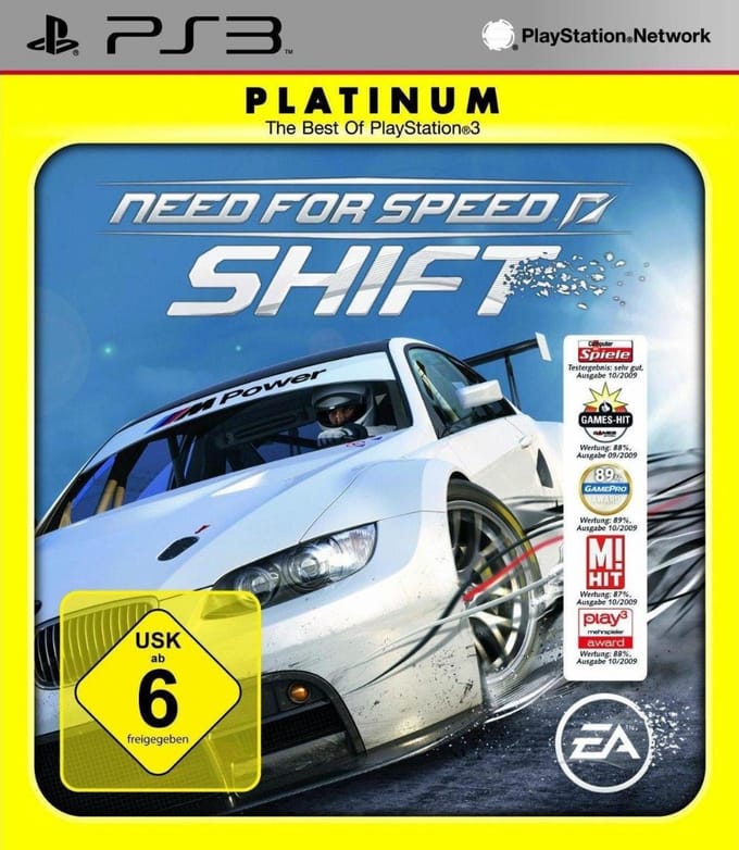 Need for Speed Shift-Platinum Duits (PlayStation 3) Gebruikt