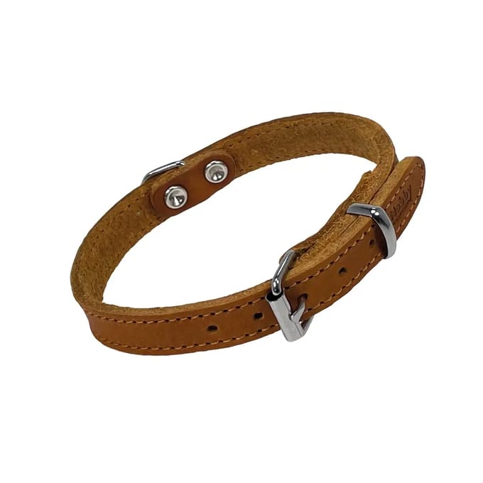 Nobby Halsband TABIL, 35 cm (26-31 cm), 14 mm, Cognac