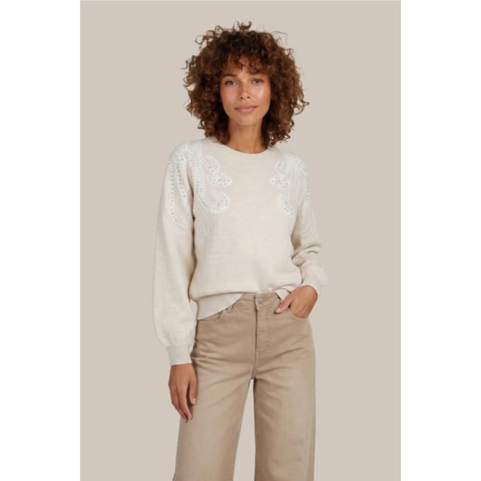 G-Maxx Lã­leã¡n knitting sweater taupe