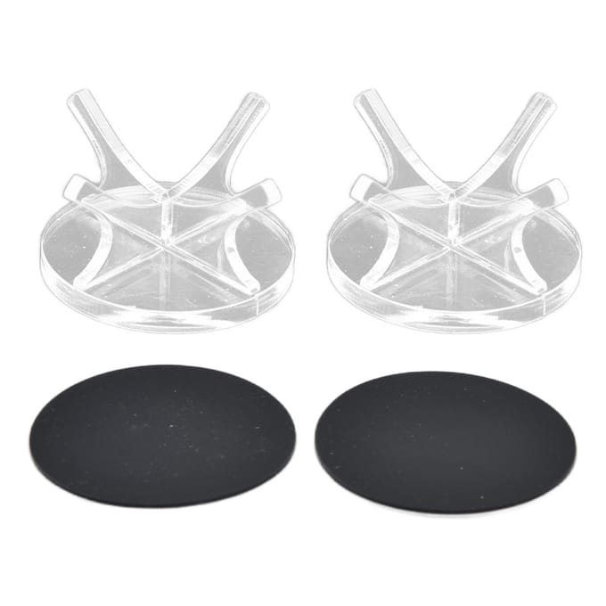 2 Stuks Golfbalrek Hoge Stabiliteit Sterke Stevigheid Eenvoudige Baseball Display StandaardTransparant 2 white