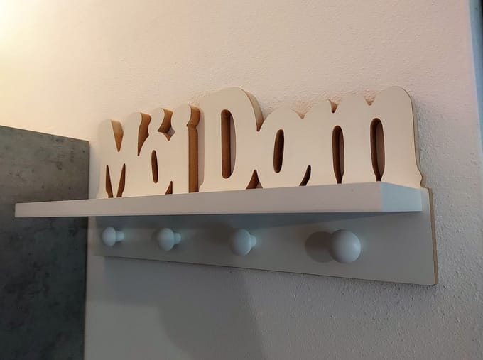Moliland - Wandkapstok - Wit - Scandinavische Stijl - 3-in-1