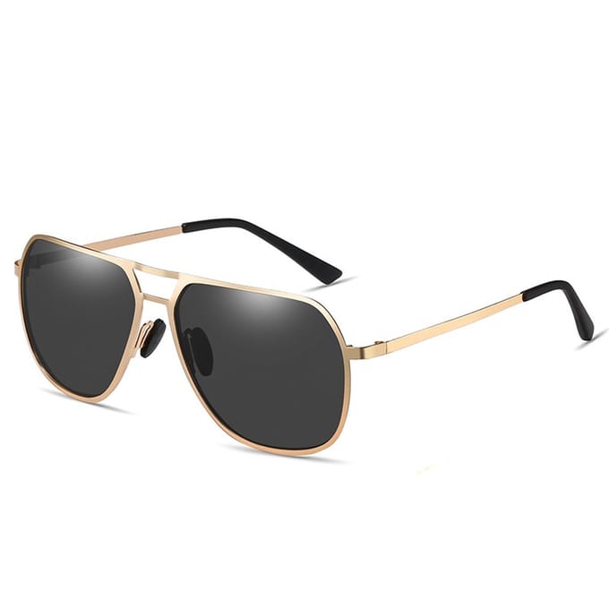 BUGOLINI® Masculinitas – Designer Zonnebril Voor Heren – Gepolariseerd – UV400 – Gold