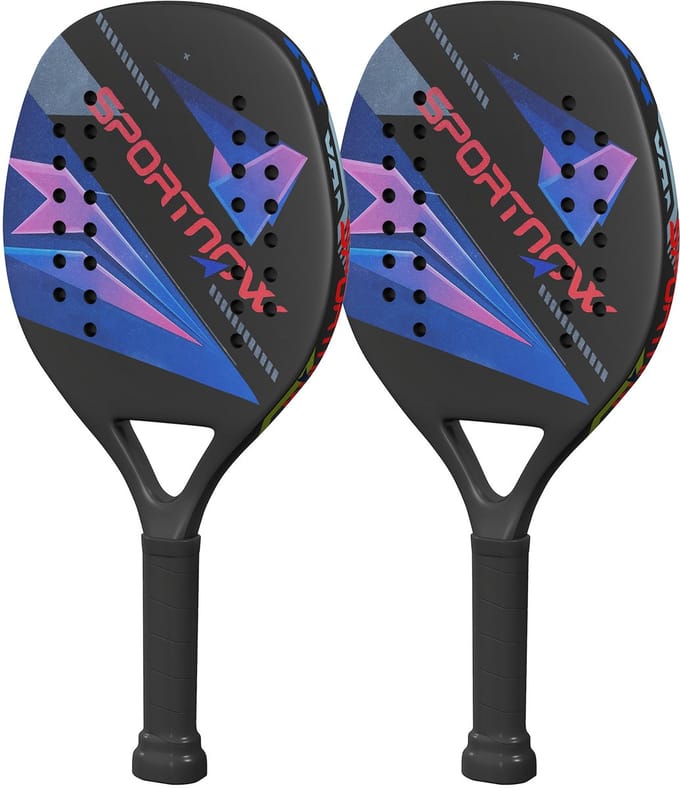 SPORTNOW - Strandtennisracket - antisliphandvat - met schoudertas