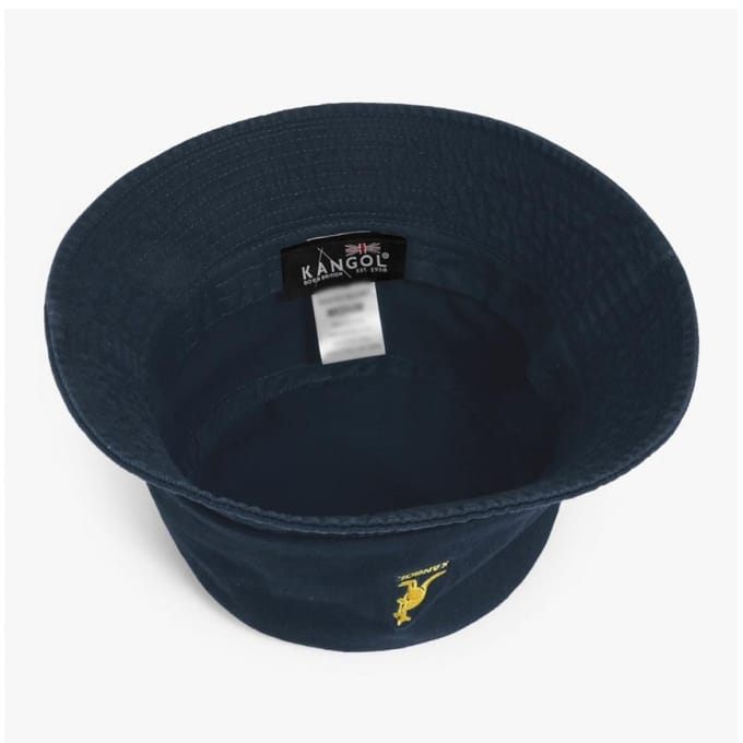 Kangol K4224ht Marineblauw Gewassen Bucket Hat K4224HT NAVY (M) black