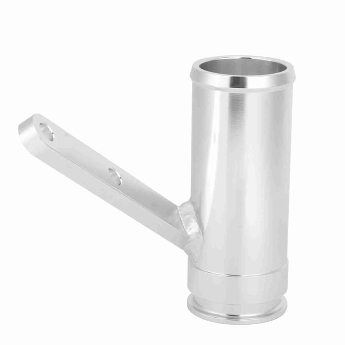Silencieux d'échappement de voiture Éliminateur de turbo Silencieux sonore Alliage d'aluminium Compatible avec Dodge gray