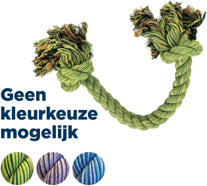 Happy Pet - King Size Tug Flostouw - Assorti - 101 cm