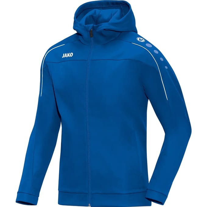 Jako Classico Jas Met Kap Heren - Royal | Maat: 3XL