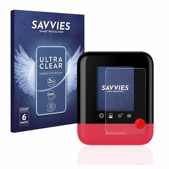 Savvies - Screenprotector voor Polaroid Pop - Folie Beschermfolie transparant 6 Stuks