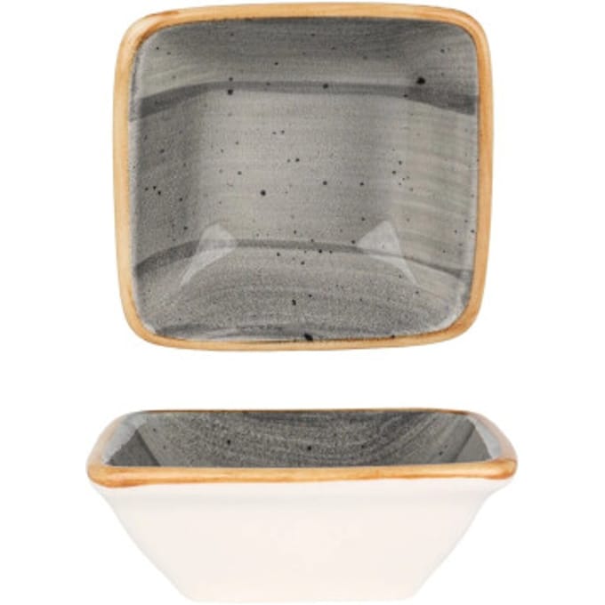 Bonna Serveerschaal - Aura Space - Porselein - 8x8.5 cm - set van 2