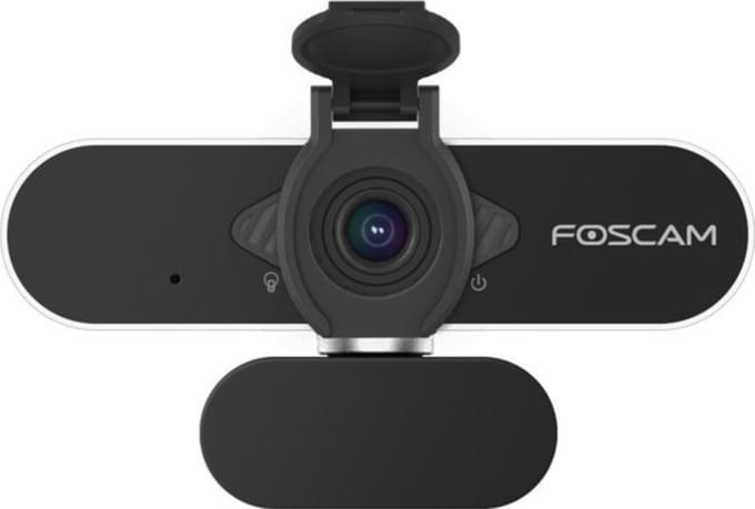 Foscam W21 Webcam - Full HD - Omni directionele microfoon - USB Webcam - 2MP - 1080p - Privacy Cover - Skype Zoom YouTube - Mac OS, Linux, Android 5.0, Windows 7 - Zwart