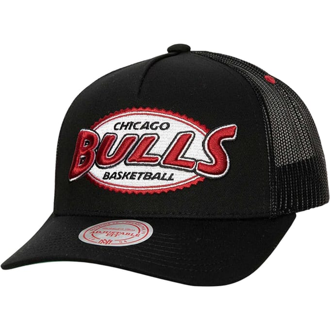 Mitchell And Ness NBA Chicago Bulls Snapback Trucker Pet Zwart