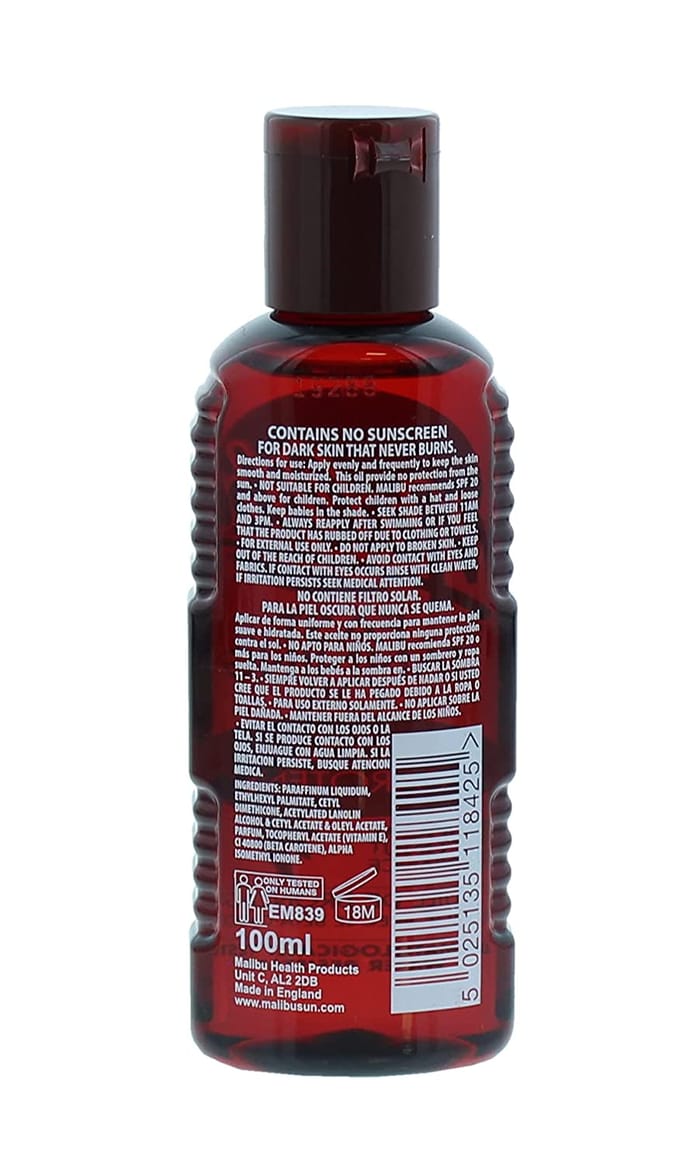 Malibu Fast Tanning Oil 100 ml