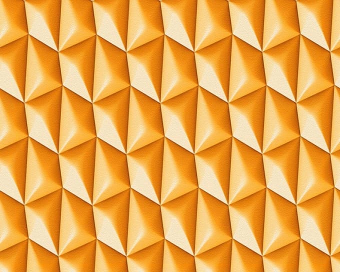 GRAFISCH 3D RETRO BEHANG - Oranje Wit - AS Creation Mac Stopa