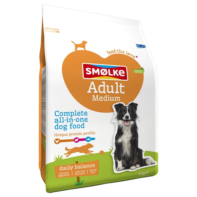 3kg Adult Medium Smolke Hondenvoer