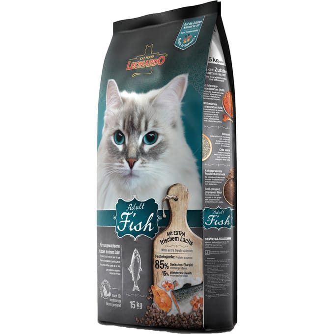 15kg Adult Vis Leonardo Kattenvoer