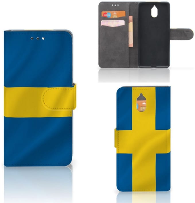 Boekhoesje voor Nokia 3.1 (2018) Bookstyle Case Zweden