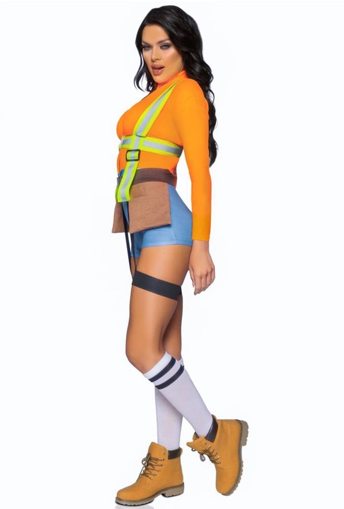Korte jumpsuit voor vrouwen Leg Avenue Construction