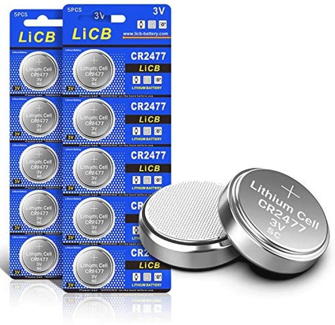 CR2477 3V Lithium Knoopcellen - Lange Levensduur en Hoge Kapaciteit
