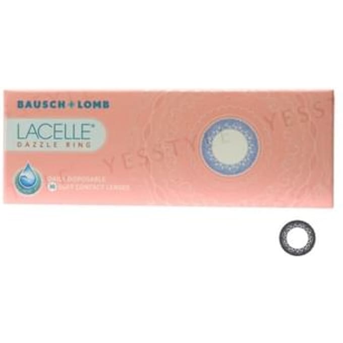 BAUSCH+LOMB - Lacelle 1 Day Dazzle Ring Color Lens Shimmering Black 30 pcs P-4.50 (30 pcs)