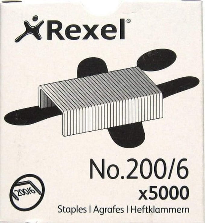 5000 nietjes 6mm voor nietmachine, 200/6 standaard formaat