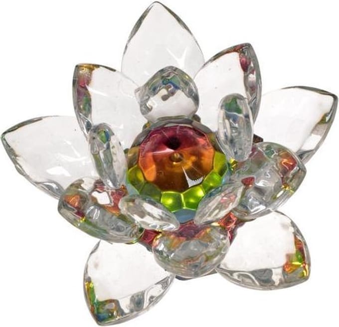 Kristal Lotus middel - 7 cm - L