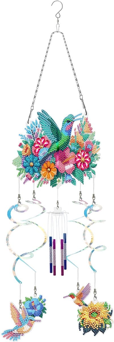Mobiel - 552 - Kolibrie - diamond painting - compleet pakket - Diamond painting by Wietske