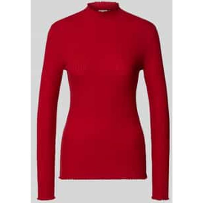 Slim fit shirt met lange mouwen van lyocellmix