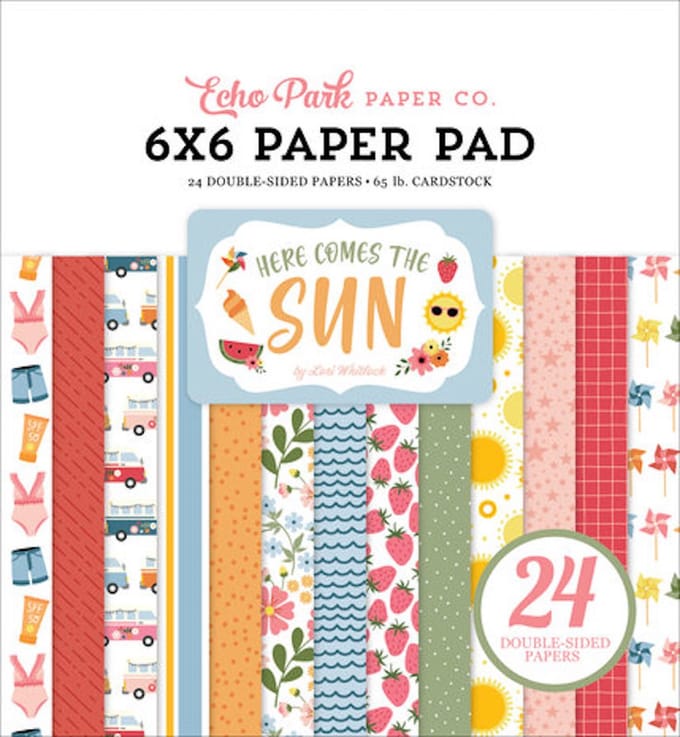 Echo Park - Here Comes The Sun 6x6 Inch Paper Pad (HCTS311023)
