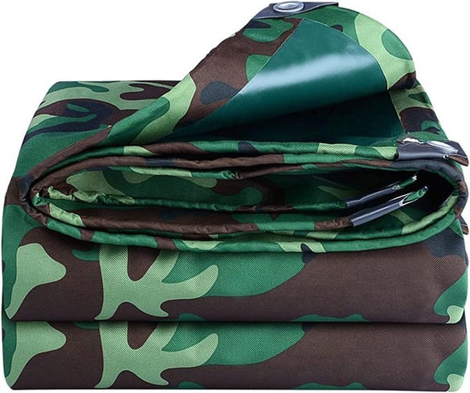 Camouflage Zeil - Waterdicht Doek - Buiten Bescherming - Extra Dik Oxford - 3x3 Meter - Groen