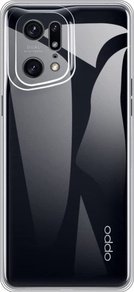 Silicone hoesje Geschikt voor: Oppo Find X5 pro - Transparant