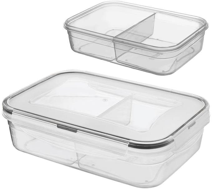 Orion - Voedselcontainer met Deksel en Pakking - 1L - BPA-vrij - Transparant