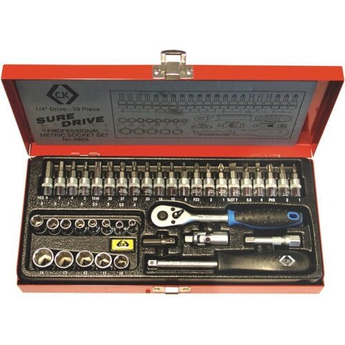 C.K T4655 Dopsleutelset Metrisch 1/4 (6,3 mm) 39-delig