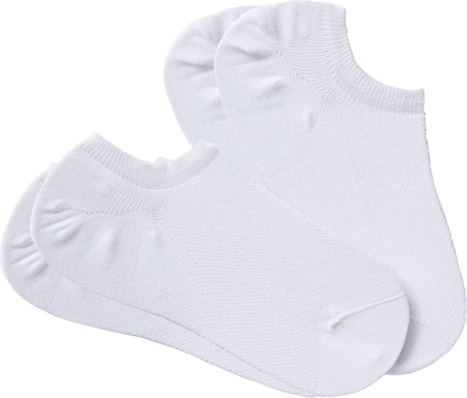 Damart - Set van 2 paar gemengde en onzichtbare Climatyl sokken - Dames - Wit - 35/38