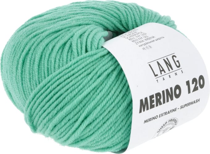 Lang Yarns Merino 120 - 373 reseda - Merinowol Garen