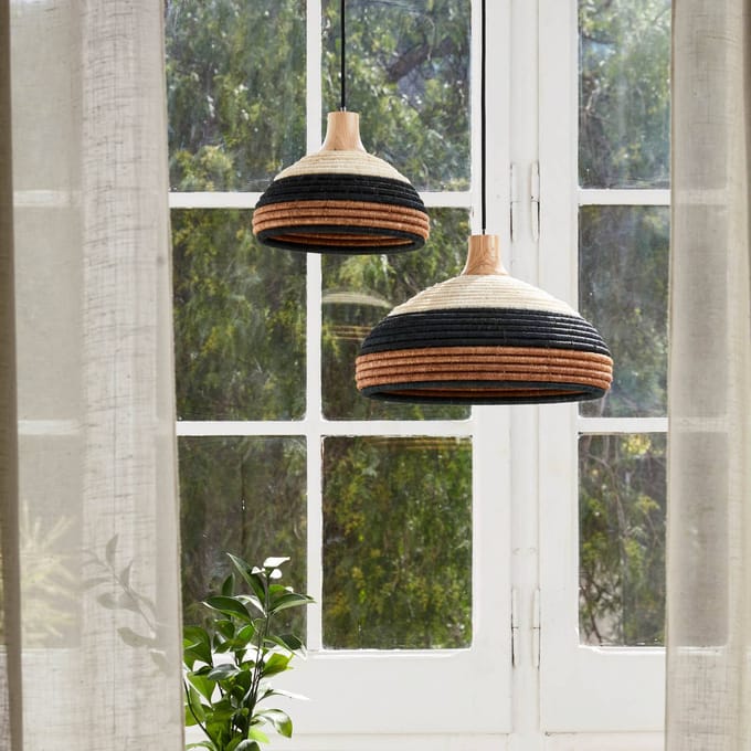 Forestier Grass hanglamp S, bruin